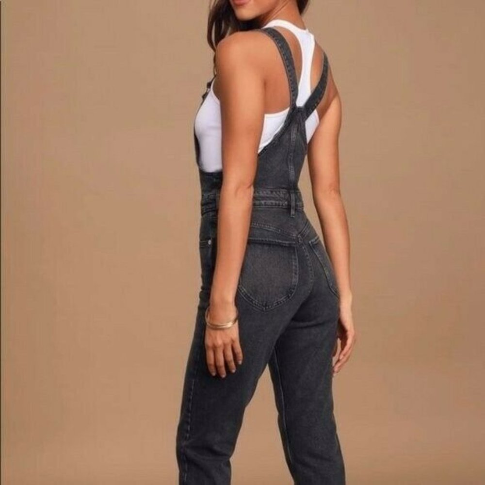 Free People Shelby Denim Overall Jumpsuit - Picture 2 of 12
